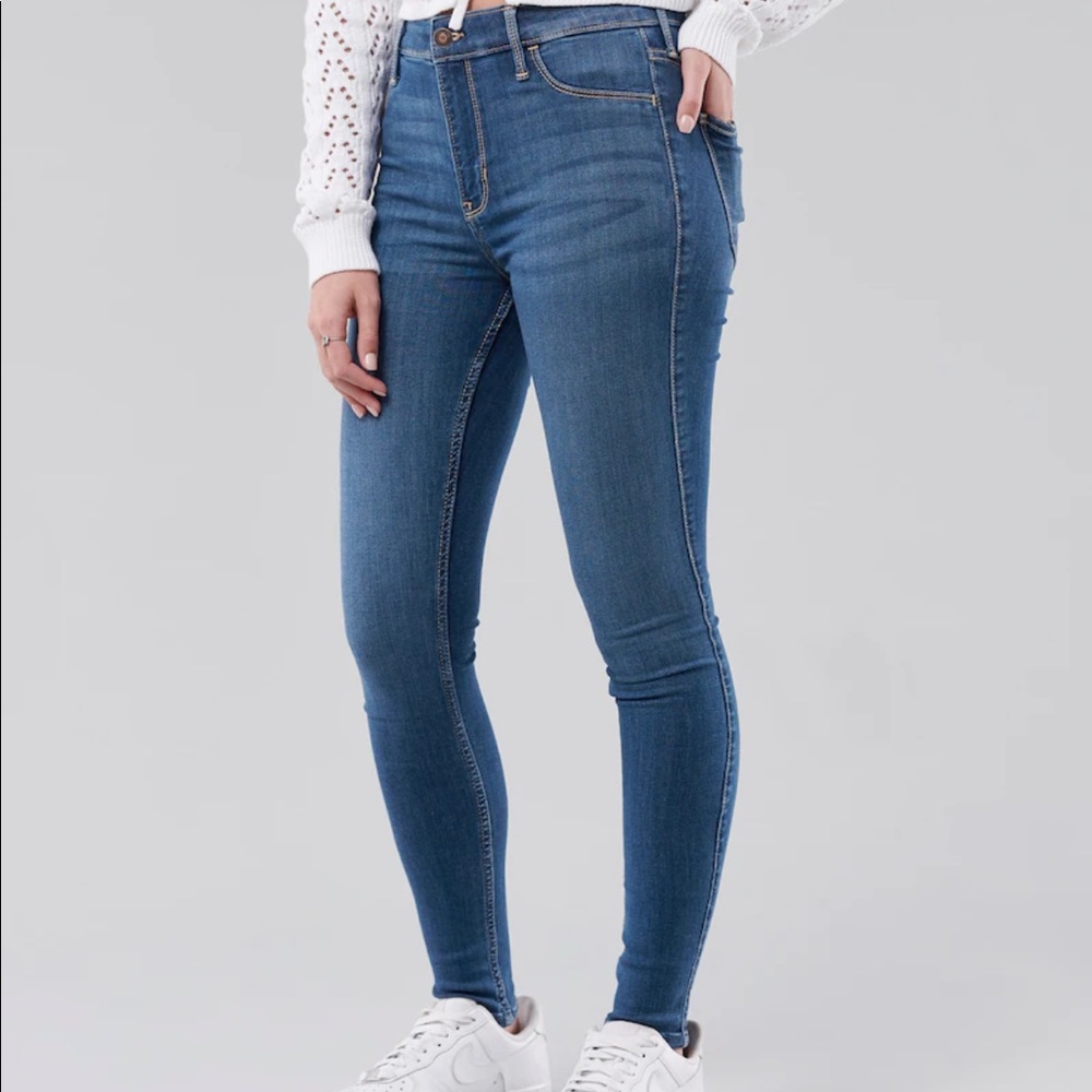 Hollister Medium Wash Jean Leggings